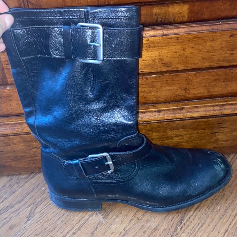 Franco Sarto black ankle boots